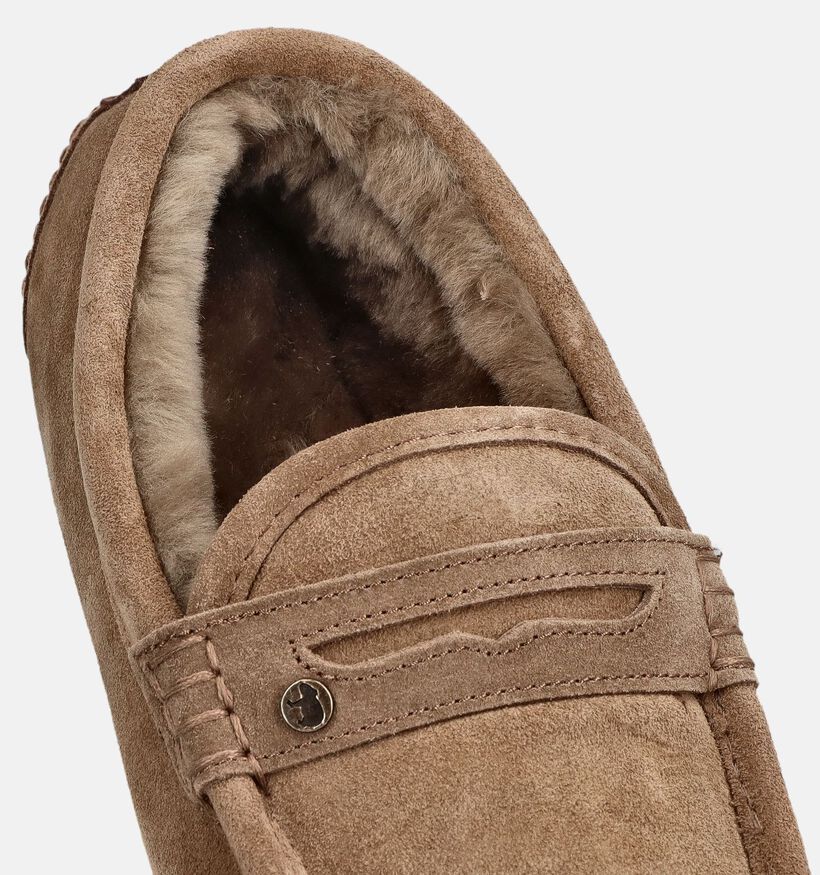 Warmbat Morwell Pantoufles ferm&eacute;es en Marron pour hommes (379316)