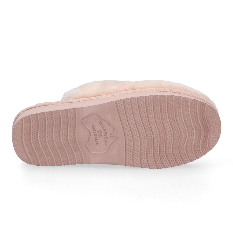 Warmbat Mungo Pantoufles en Ecru pour femmes (314442)