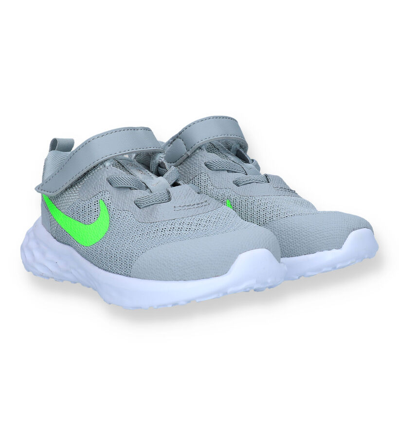 Nike Revolution 6 TD Grijze Sneakers voor jongens, meisjes (325375)