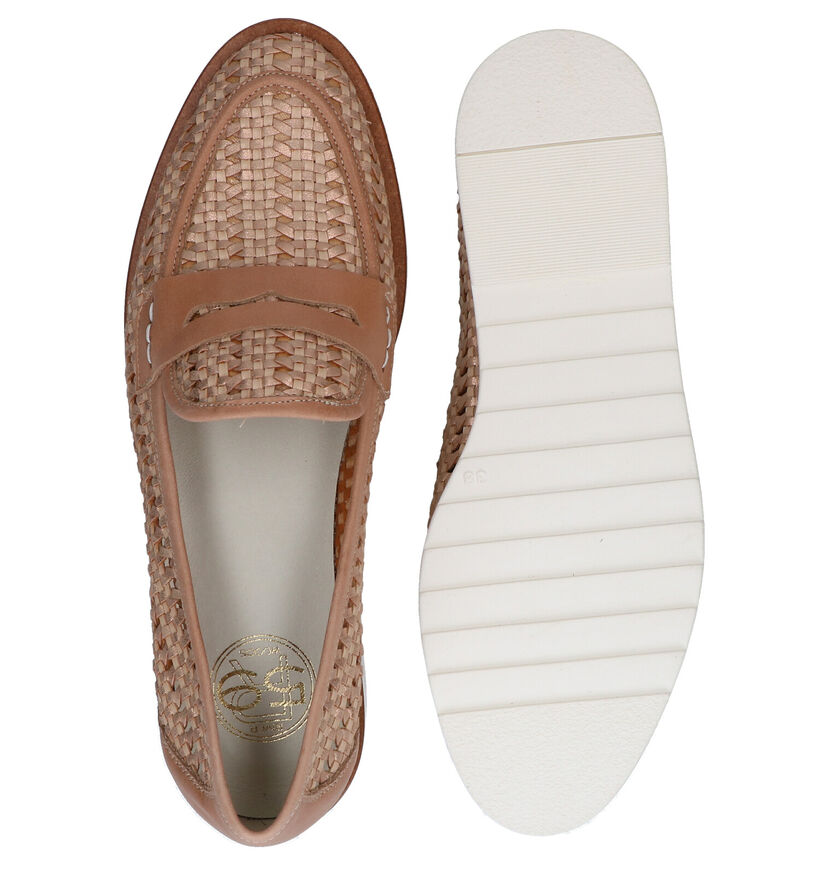 River Woods Beige Loafers in leer (289199)