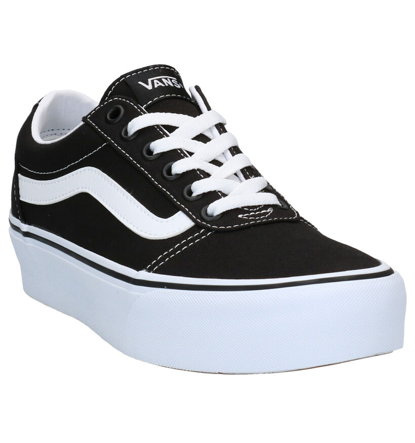 Vans Ward Platform Beige Sneakers voor dames (321163)