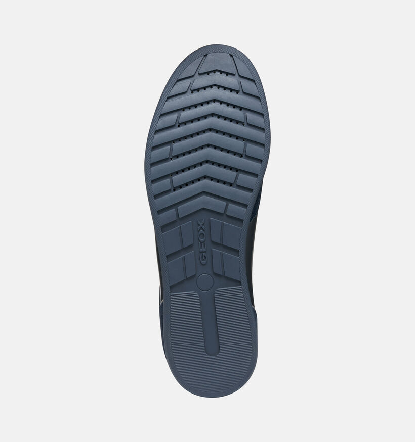 Geox Renan Chaussures plates en Bleu fonc&eacute; pour hommes (376349) - pour semelles orthop&eacute;diques