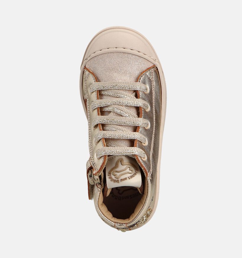 STONES and BONES Myra Gouden Hoge Sneakers voor meisjes (362002) - geschikt voor steunzolen