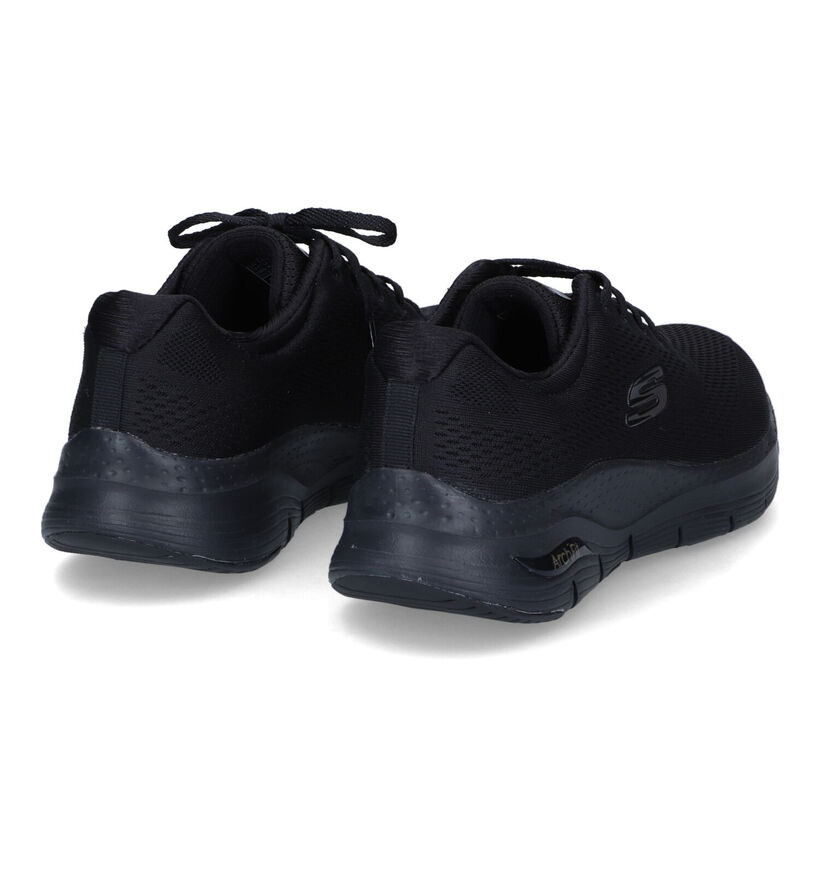 Skechers Arch Fit Baskets en Noir pour femmes (318169)