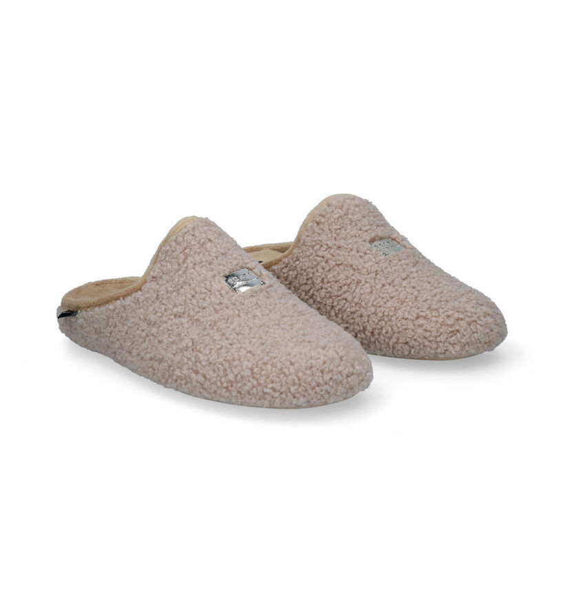 Scapa Pantoufles ouvertes en Beige en textile (317049)