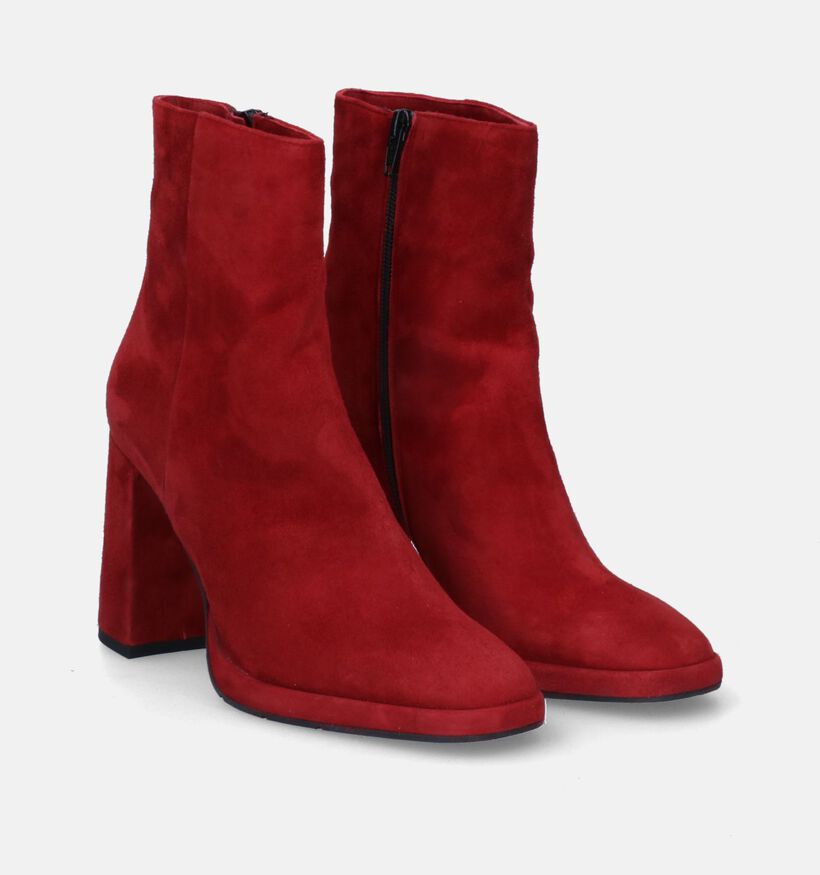 Cristian Daniel Bottines à talons en Rouge foncé pour femmes (317500)