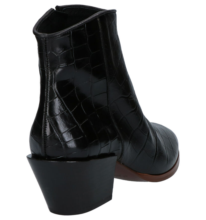 JHay Bottillons à talons en Noir en cuir (259693)