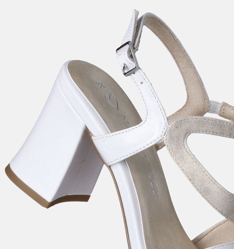 Marco Tozzi Sandales à talons en Blanc pour femmes (354233)