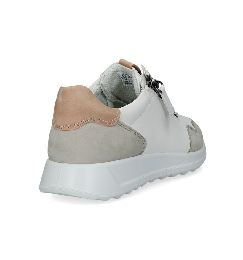 ECCO Flexure Runner Witte Sneakers voor dames (321152) - geschikt voor steunzolen