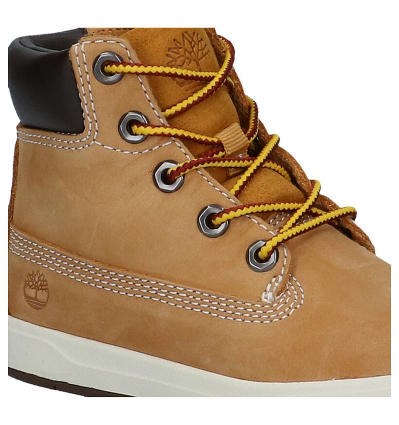 Timberland Davis Square 6 Inch Zwarte Bottines voor jongens (293805) - geschikt voor steunzolen