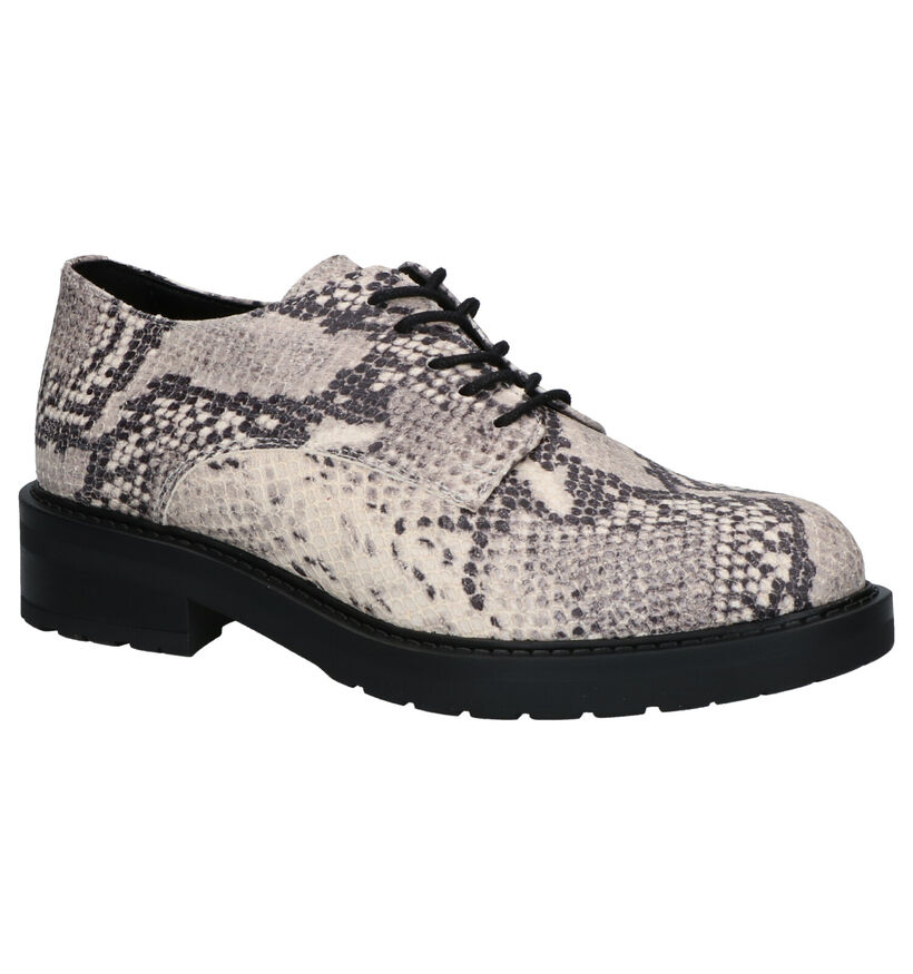 Bullboxer Veterschoenen Crème in leer (258301)