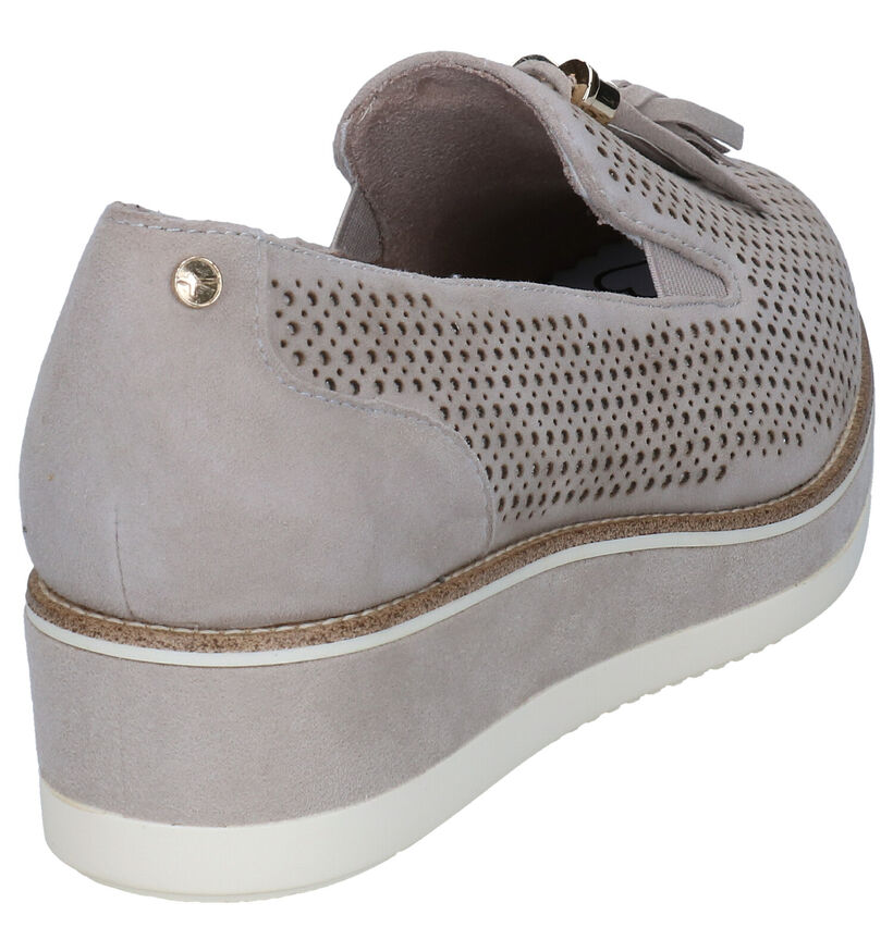 Tamaris PureRelax Taupe Loafers in daim (298671)