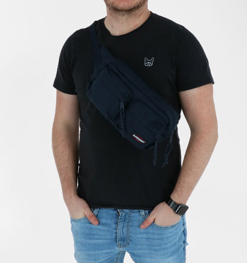 Eastpak Bumbag Double Blauwe Heuptas in stof (293877)