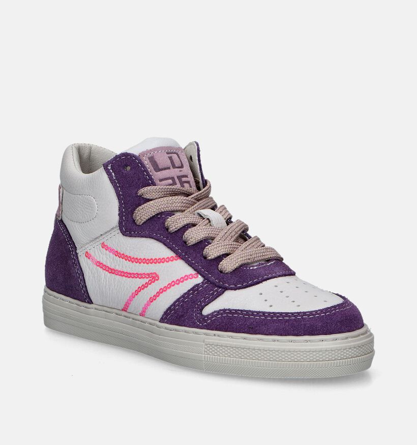 Little David Prisca Witte Hoge schoenen voor meisjes (348065) - geschikt voor steunzolen