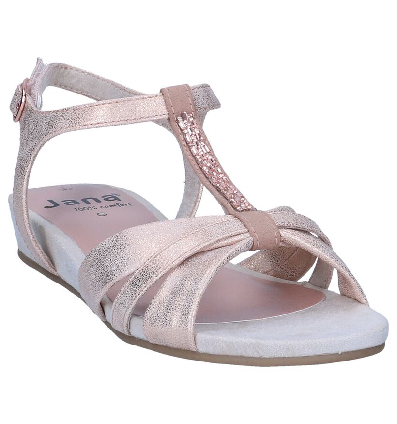 Rose Gold Sandalen Jana in kunstleer (242477)