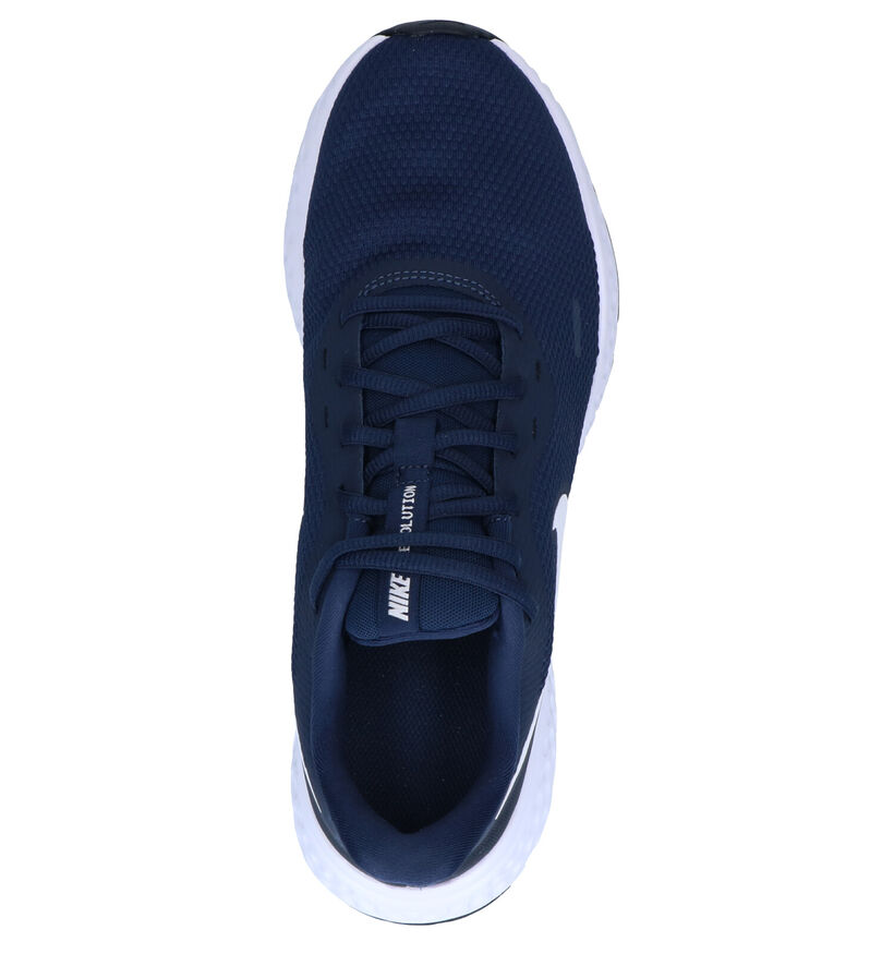 Nike Revolution 5 Baskets en Bleu en textile (290990)