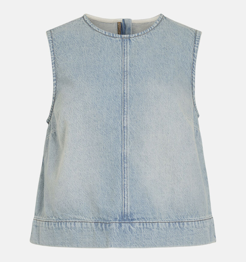 Vila O-Neck Denim Blauwe Top voor dames (374276)