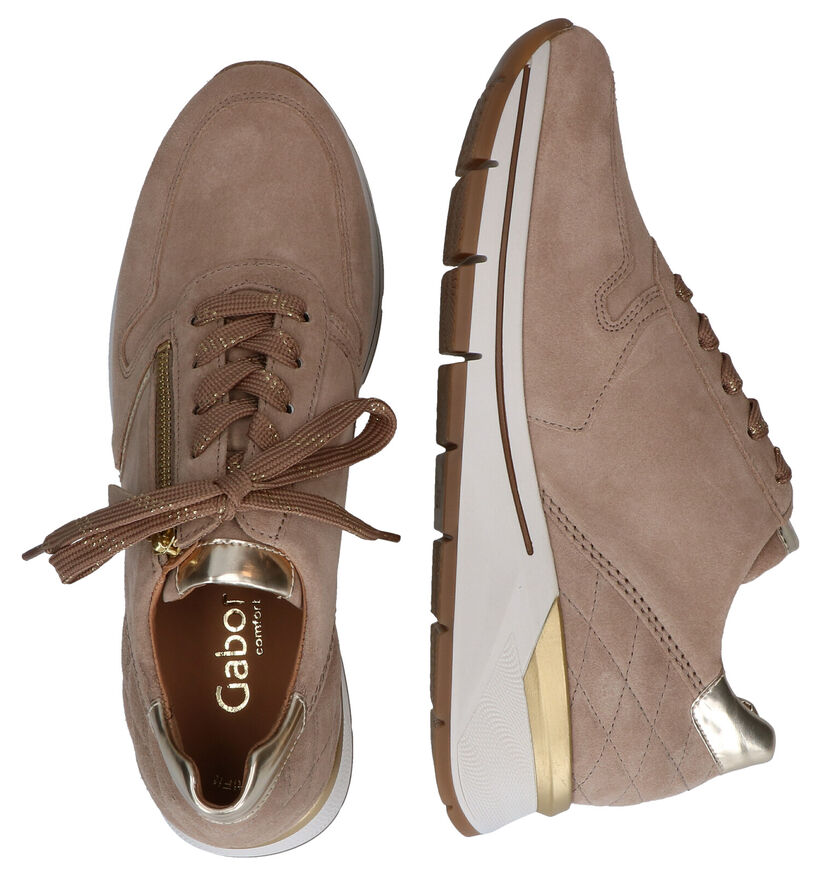 Gabor OptiFit Chaussures à lacets en Beige en daim (297242)