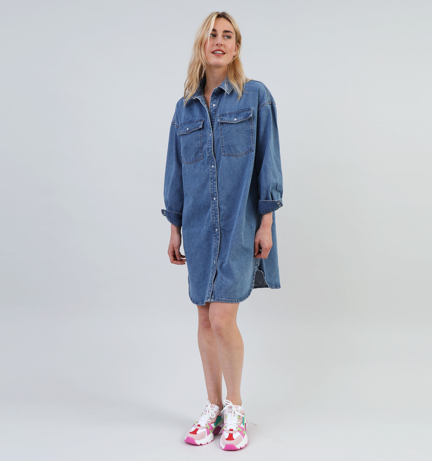Jeans hemdjurk clearance