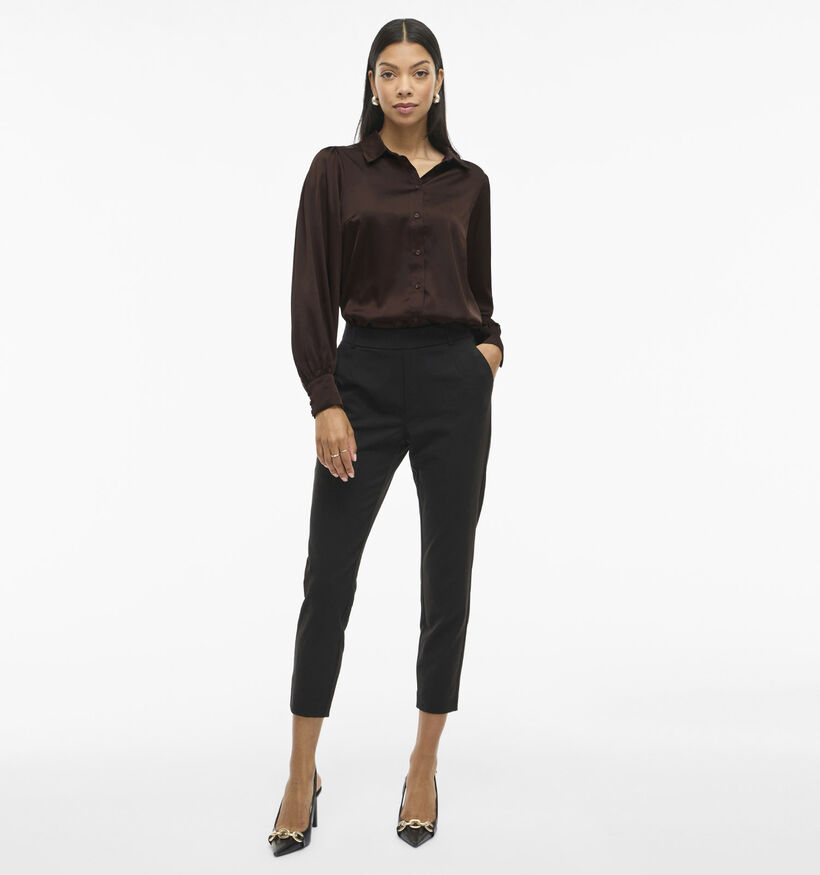 Vila Vienna Ravenna Donkerbruine Blouse voor dames (378433)