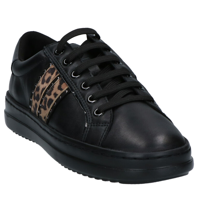 Geox Chaussures à lacets en Noir en cuir (255268)