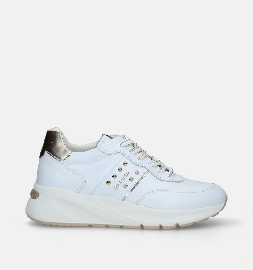 NeroGiardini Witte Sneakers voor dames (337164) - geschikt voor steunzolen