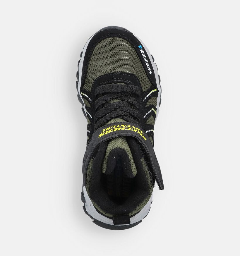 Skechers Rugged Ranger Zwarte/Groene Wandelschoenen voor jongens, meisjes (366296) - geschikt voor steunzolen