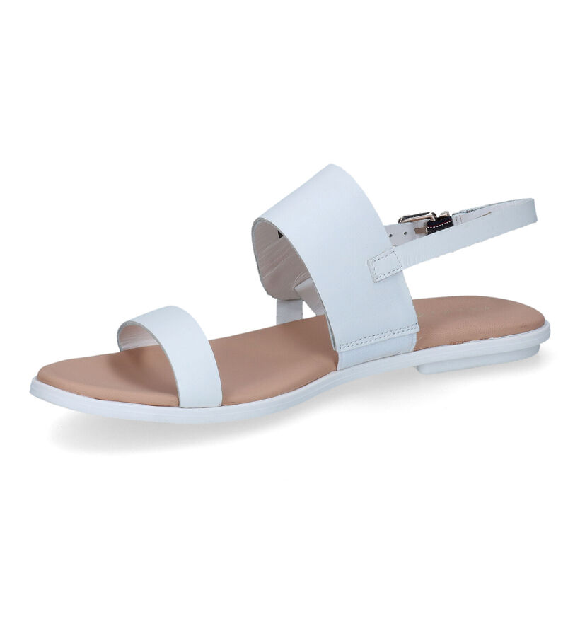 Tommy Hilfiger Round Flat Sandales en Noir pour femmes (303980)