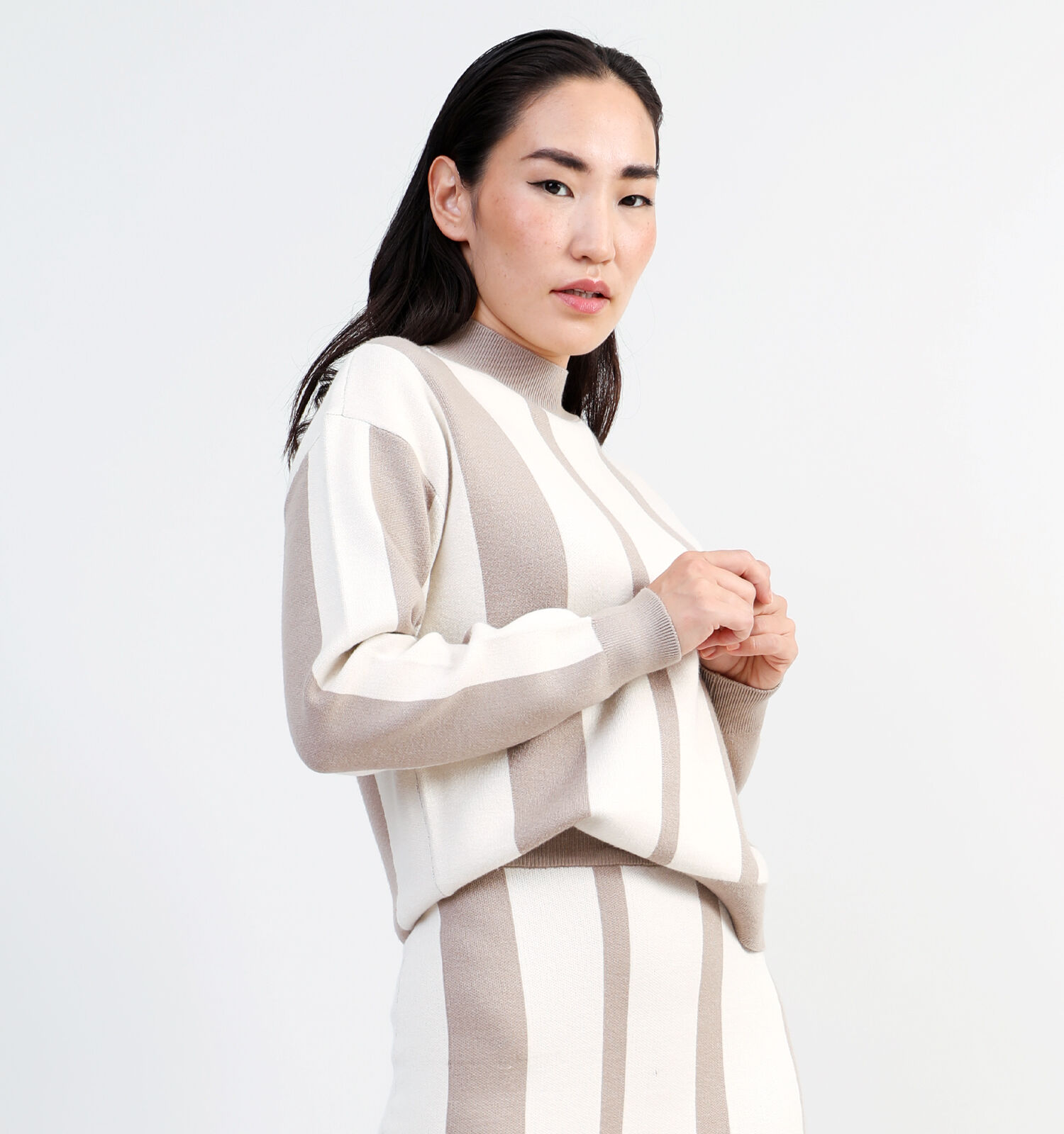 Vero Moda Gold Beige Gebreide trui Dames Truien Online op TORFS.BE