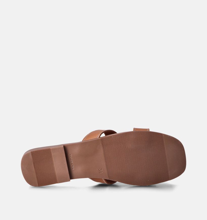 Oh My Sandals Cognac Platte slippers voor dames (357777)