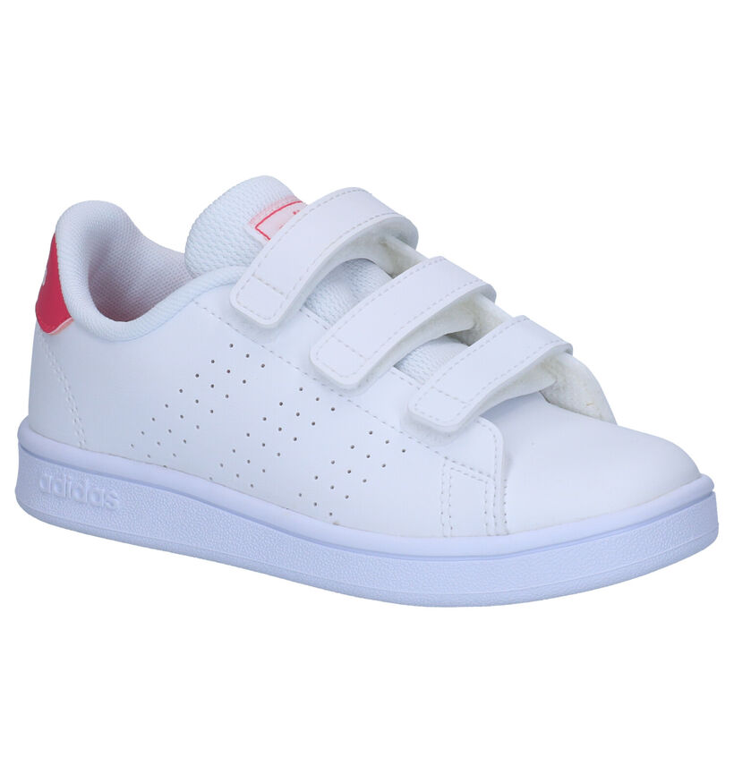 adidas Advantage C Baskets en Blanc pour filles (319539) - pour semelles orthopédiques