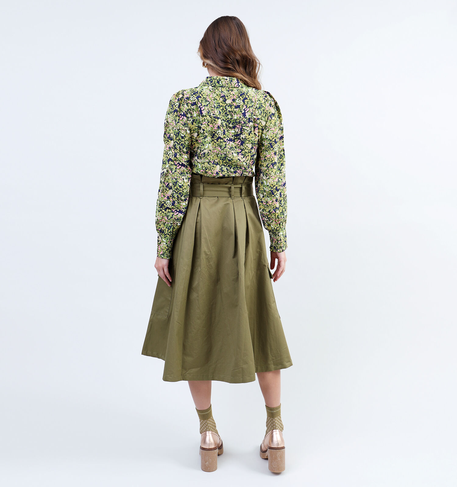 Vero Moda Haya Jupe cargo en Vert Kaki Femmes Jupes en ligne sur TORFS.BE