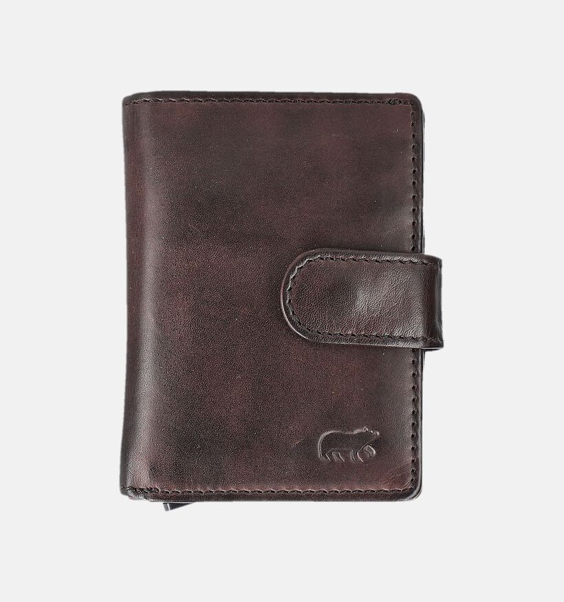 Bear Design Porte-monnaie zipp&eacute; en Marron pour femmes, hommes (375827)
