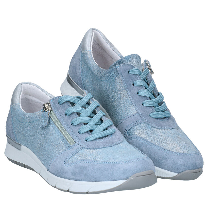 Mirel Pearl Blauwe Lage Schoenen in nubuck (285556)