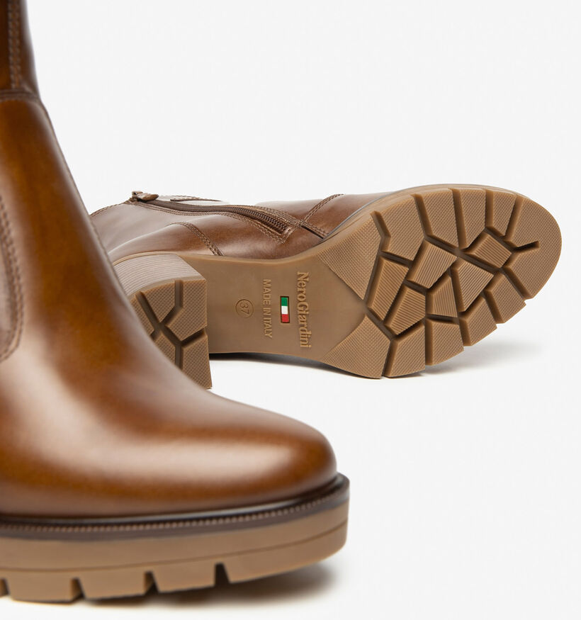 NeroGiardini Cognac Korte Laarzen voor dames (363913)