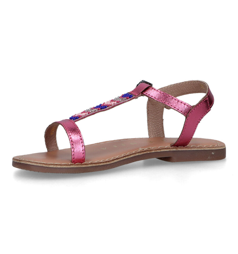 Milo & Mila Sandales en Rose fuchsia pour filles (320041)