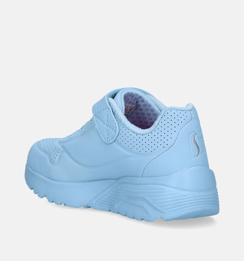 Skechers Lite Frosty Vibe Blauwe Sneakers voor meisjes (345363)