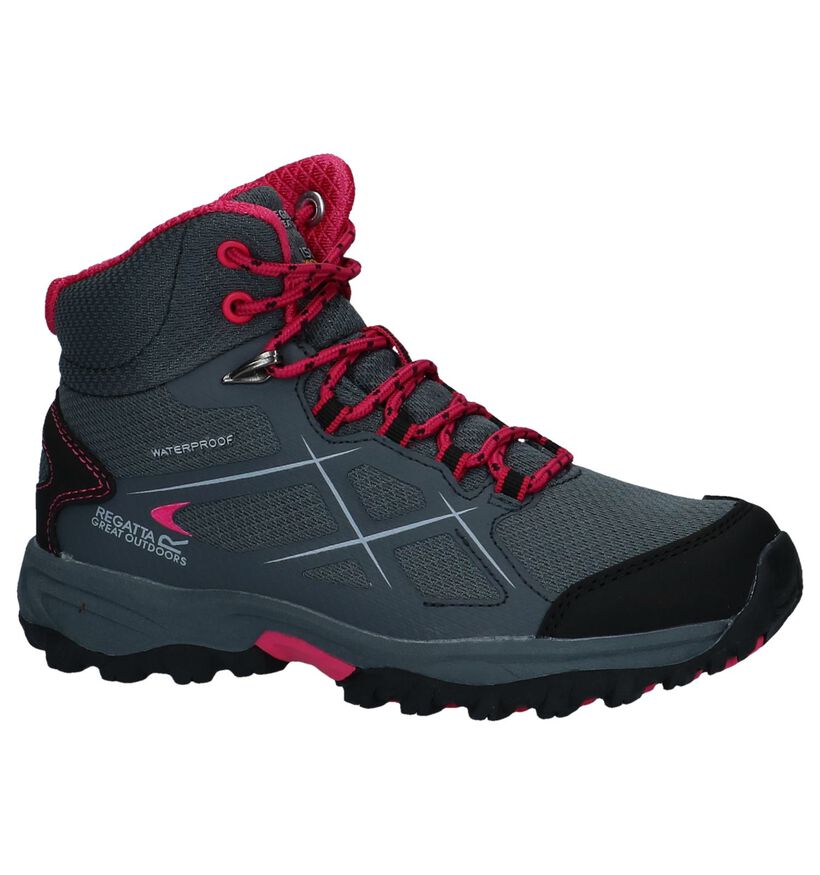 Donkergrijze Veterboots Regatta Isotex Waterproof in stof (226621)