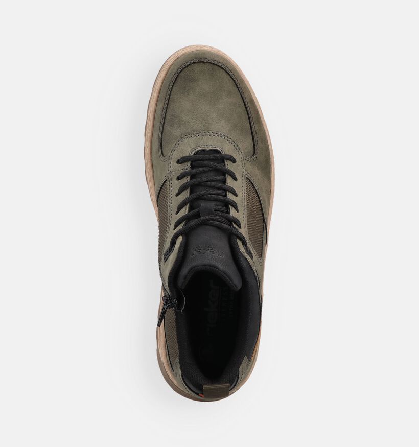 Rieker Baskets basses en Vert kaki pour hommes (376532)