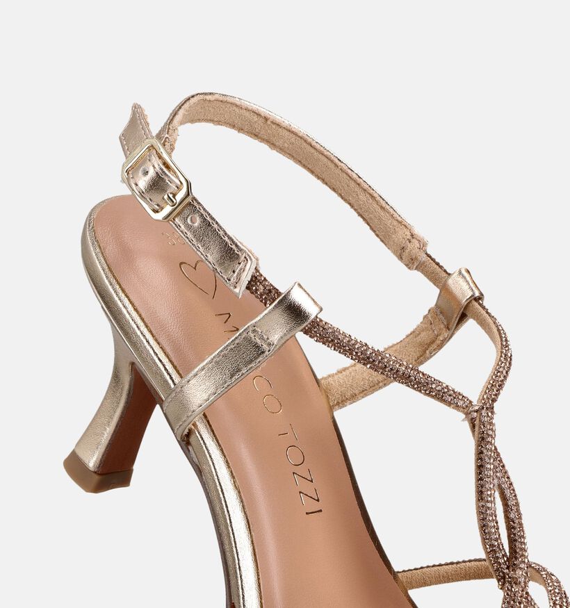 Marco Tozzi Gouden Sandalen met Hak voor dames (371863)