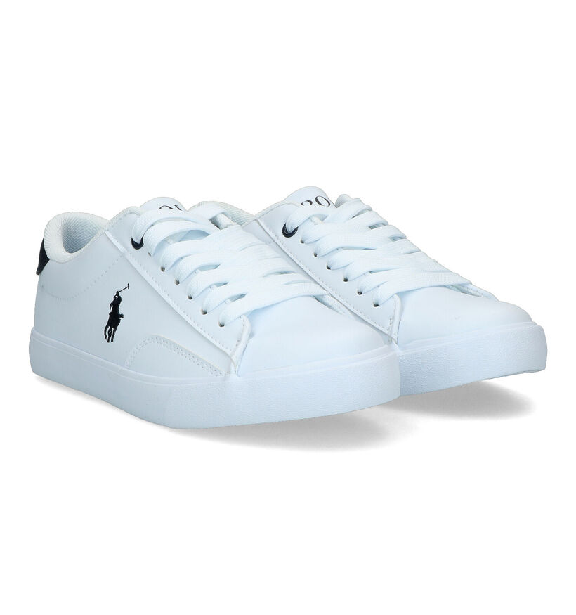 Polo Ralph Lauren Theron Chaussures à lacets en Blanc pour garçons (320149)