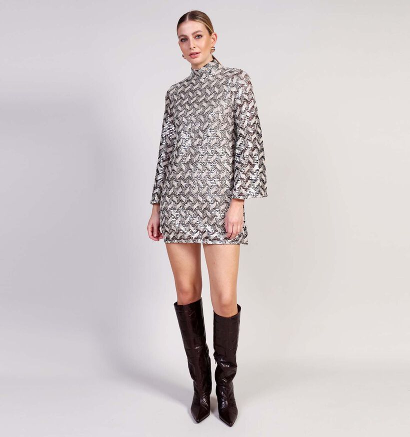 Orfeo Robe mi-longue en Beige pour femmes (365791)