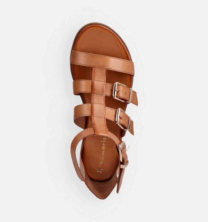 Tamaris Sandales plates en Cognac pour femmes (373612)