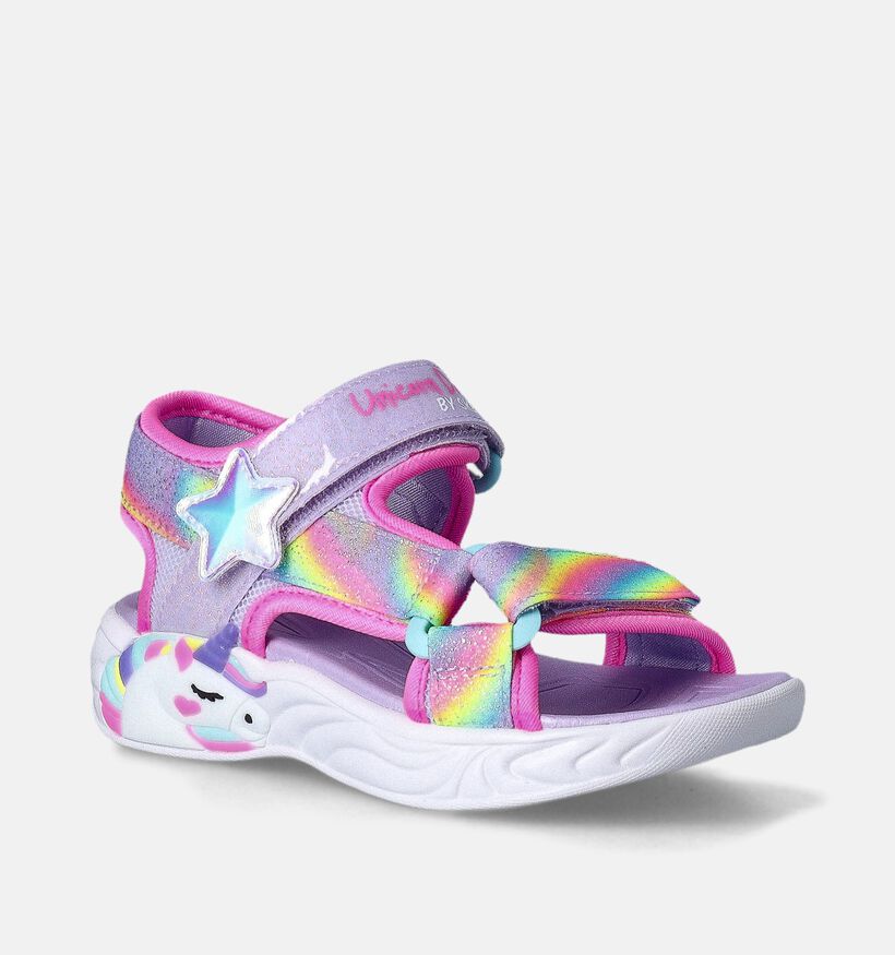 Skechers Unicorn Dreams Sandales en Rose pour filles (361574)