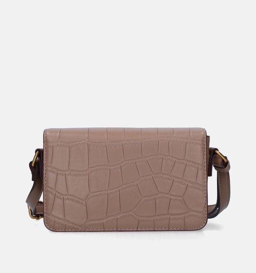 Laurent David Croco Sac port&eacute; crois&eacute; en Taupe pour femmes (333648)