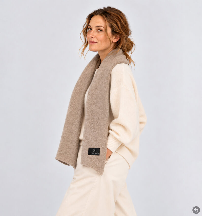 Laurent David Beige Sjaal voor dames (382894)