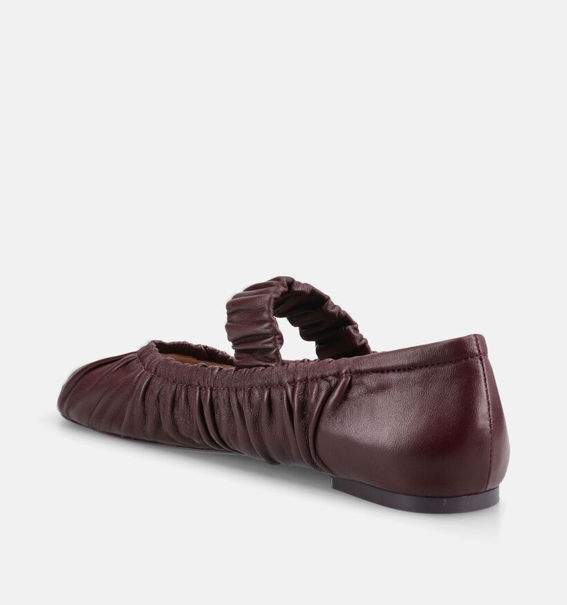 Laurent David Chaussures plates en Bordeaux pour femmes (378661)