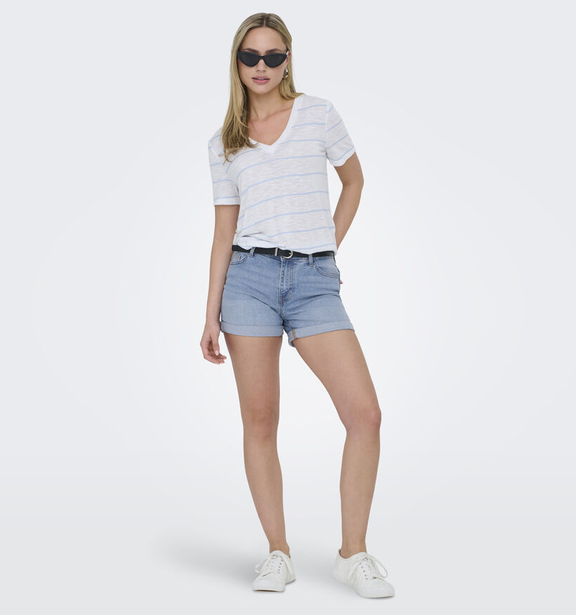 JDY Moon Short en jeans en Bleu pour femmes (357334)