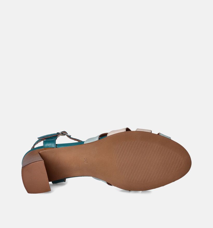 Creator Blauwe Sandalen met blokhak voor dames (357783)