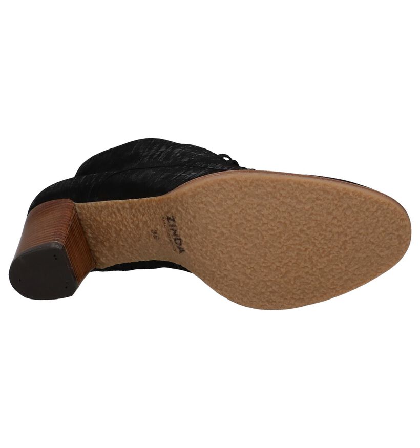 Zinda Bottillons en Noir en daim (227027)